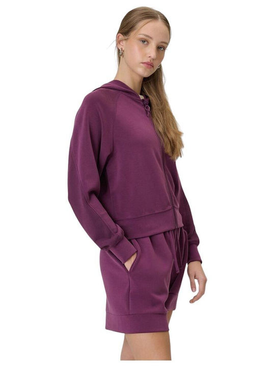 Women's Cardigan Sweatshirt Burgundy