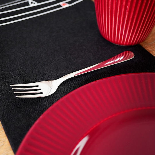 Excellent Houseware Σετ Πιρούνια Φρούτου/Γλυκού Ανοξείδωτα Γκρι 14cm 6τμχ