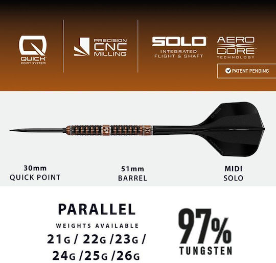 Harrows Tolfram Trinity 97% Steeltip Darts