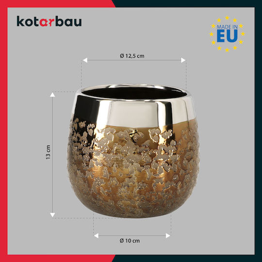 Kotarbau Κασπώ Κεραμικό Χρυσό με Βάση