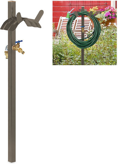Relaxdays Freistehende Schlauchhalter für Wasserhahn