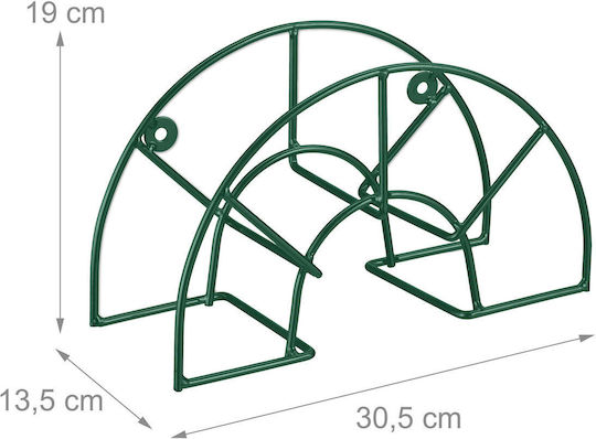 Relaxdays Semi-round Hose Holder Green