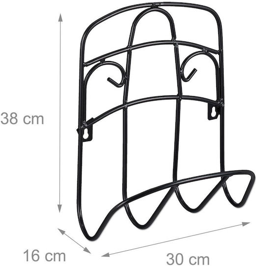 Relaxdays Black Hose Holder