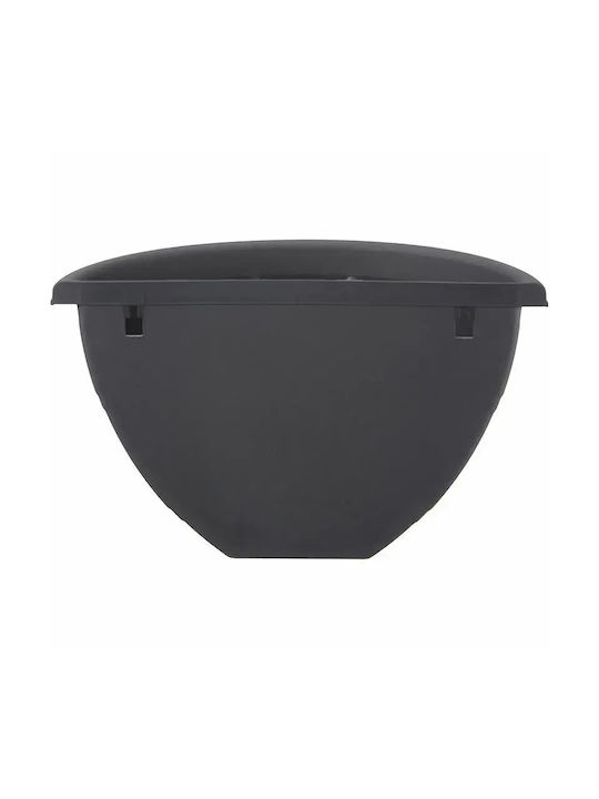 Serinova Waterdrop Serinova Pot Plastic Charcoal 34.5x19.5cm.