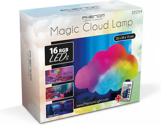 Alista Home Διακοσμητικό Φωτιστικό LED RGB 25x20x15εκ.