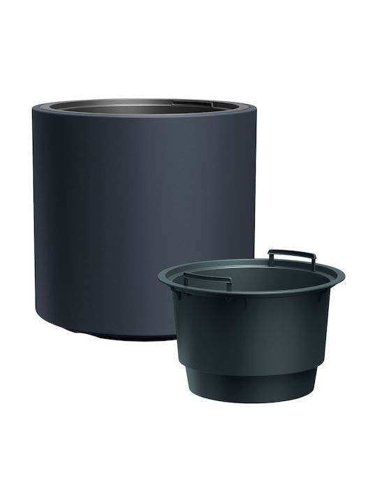 Marhome Heos Planter Plastic Black 29.8x29.8x29cm.