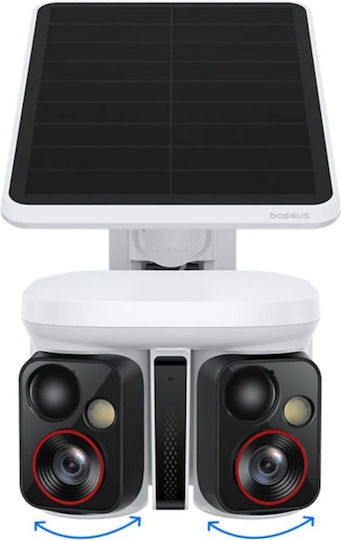 Baseus Security X1 Pro Dual Cameră de Supraveghere Full HD+ 5MP Impermeabilă cu Baterie și Comunicare Bidirecțională