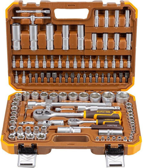 Forstime Large Tool Set 108 Pieces 1/4" 1/2" Hex 4-32mm