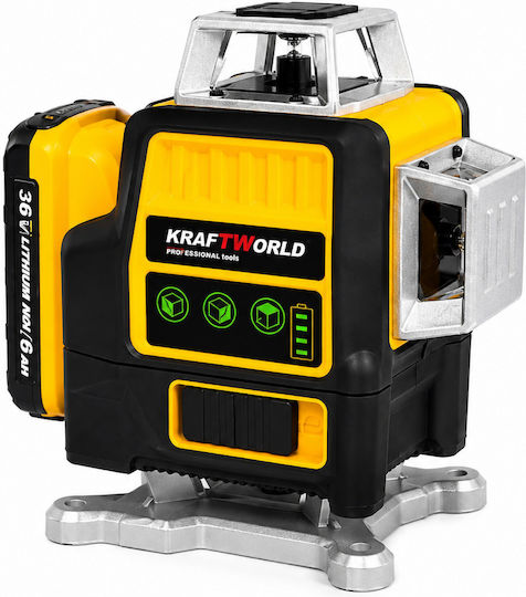 Kraft World Self-Leveling Linear Laser Level Green Beam with 30m Working Range