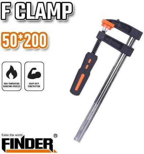 Heavy Duty Carpenter Clamp 50x200mm Finder 195252 195252