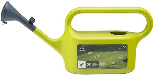 Plastic Trapezium Watering Can 5l Green Mx 2408