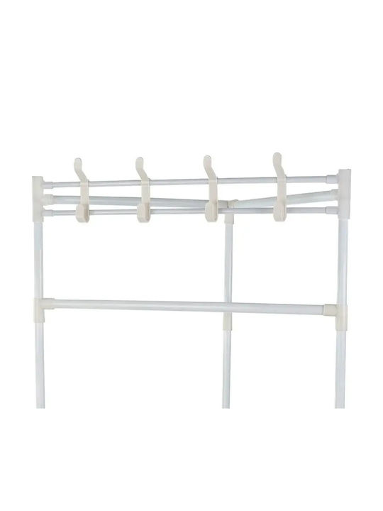 Verk Group Kleiderständer aus Metall Weiß 174x42cm