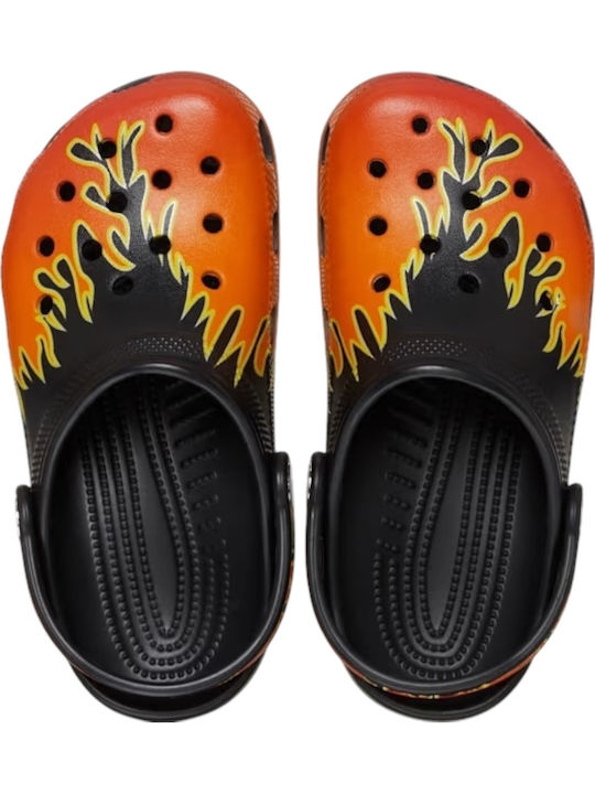 Crocs Kids' Classic Ανδρικά Ανατομικά Σαμπό Μαύρα
