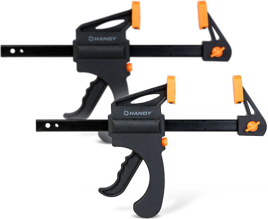 Set 2 Parallel Hair Clips One Hand 150 Mm Clamping Releasing Function