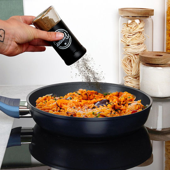 Vilde Vilde Öl- und Essigspender-Set mit Salz und Pfeffer Glas mit Fluss 300ml