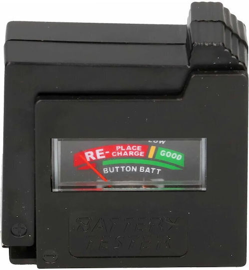 Goobay 54020 Analoge Batterietester mit Hebel zur Einstellung der Batteriegröße