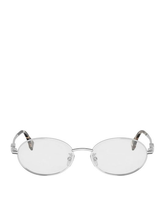Fendi Ochelari De Soare Argintii Cu Ramă Metalică Fendi Ochelari De Soare Argintii Cu Ramă Metalică