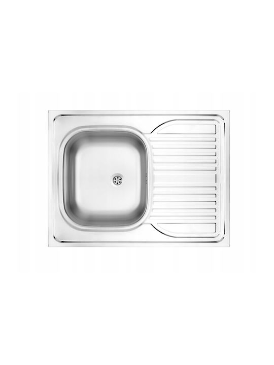 Deante Drop-In Küchenspüle Inox M80xB60cm Grau