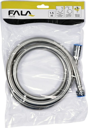 Duschschlauch 1.5m PVC Extra Silber 75654 Fala