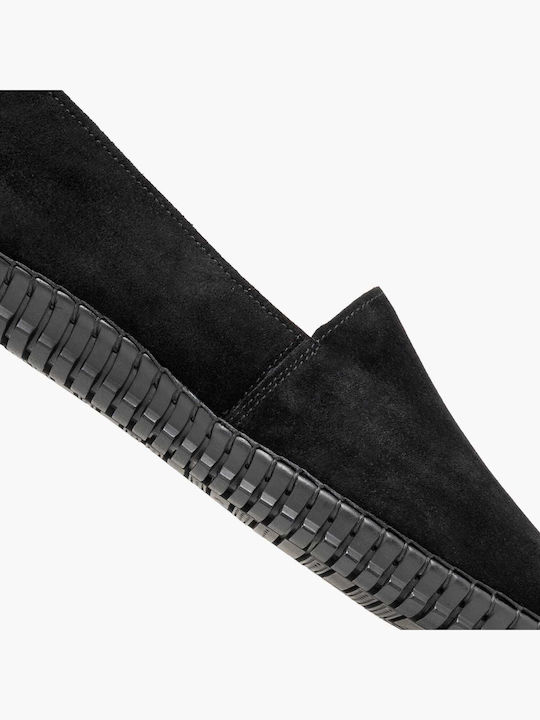 Leather Men's Loafers in Black Colour