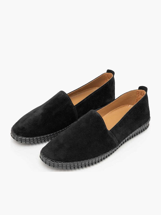 Leather Men's Loafers in Black Colour