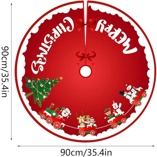 Covoraș Textil De Crăciun Φ90cm