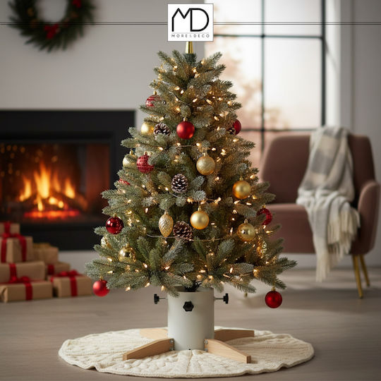 Metallischer Weihnachtsbaumständer Weiß