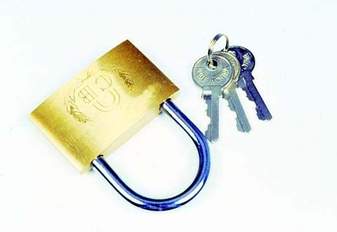 Vorel Bronze Padlock Brass with Key 40mm 1pcs