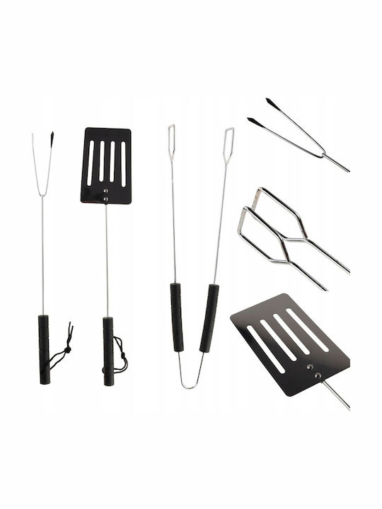 Master Grill & Party Set of 3 BBQ Tools with Carving Fork, Spatula, and Tongs MG101