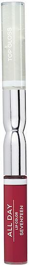 Seventeen All Day Lip Color & Top Gloss Υγρό Κραγιόν Metallic 61 Urban Twist 10ml