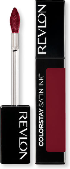 Revlon Colorstay Satin Υγρό Κραγιόν Satin N°021 Partner In Wine 5ml