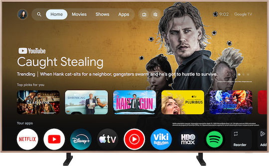 TCL Smart Τηλεόραση 55" 4K UHD QD-Mini LED A400 Pro Art HDR (2026) 55A400 Pro