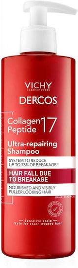 Vichy Dercos Collagen Filler Deep Repair Shampoo Against Hair Breakage 17 Volume Ml 400