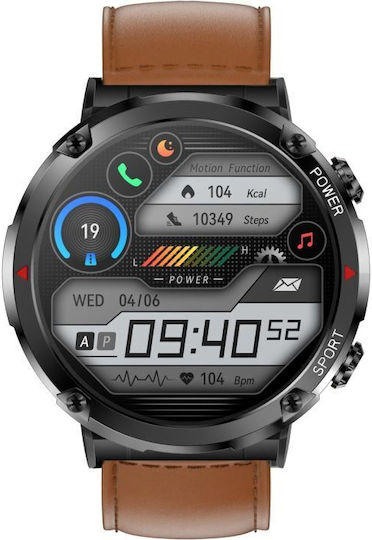 Smartwatch Gravity Men's Watch Smartwatch Gt21-4 Bk Rd Bk