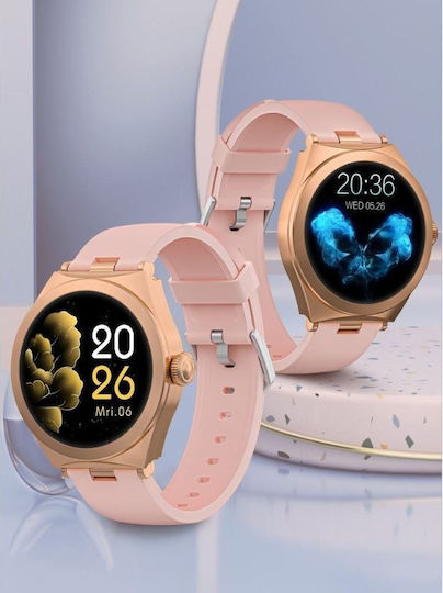 Gravity Gt25 Smartwatch Rose Gold 1.27" Tft