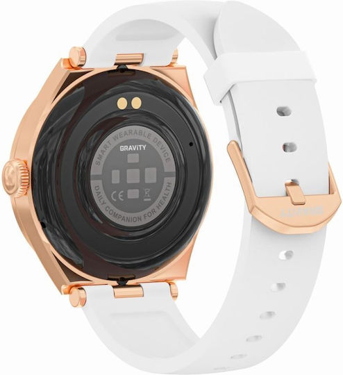 Smartwatch Gravity Rose Gold White Gt25-4