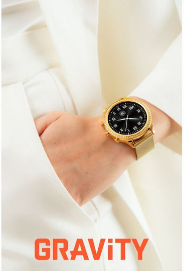 Smartwatch Gravity Zloty Strap Bracelet Gt5-4
