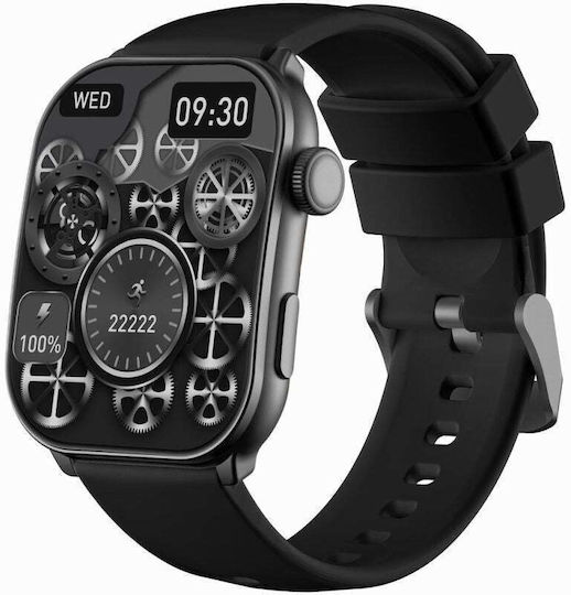 Men's Smartwatch Gravity Gt28-1 Strap + Bracelet Black