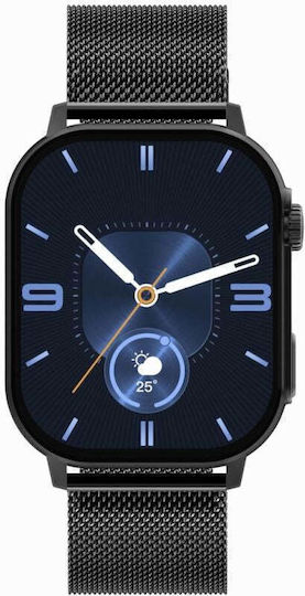 Gravity Gt15-3 Smartwatch Curea Silicon Roșie Brățară Neagră