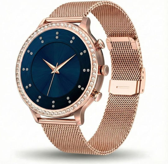 Gravity Smartwatch Pink Gold Strap Bracelet Gt5-6