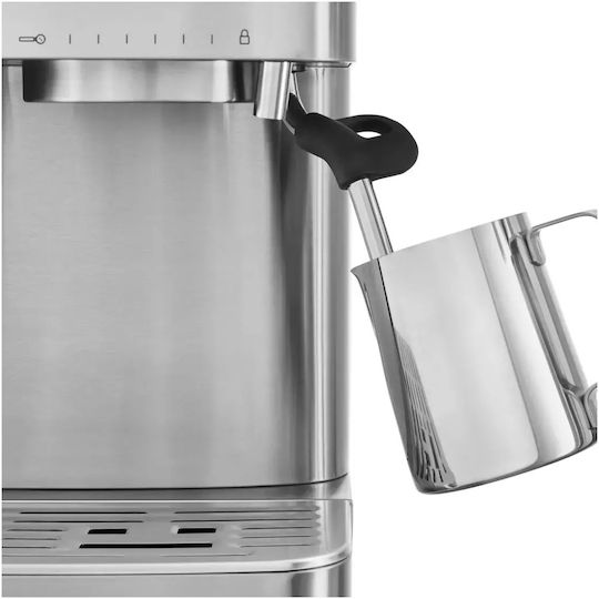 Kitchenaid Еспресо Кафемашина 1450W Налягане 15bar с Мелачка Неръждаема Стомана 5KES6551ESX