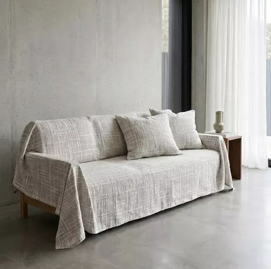 Pearl Home & Baby Soofa Ριχτάρι Διθέσιου Καναπέ Ζακάρ 170x250εκ. Grey