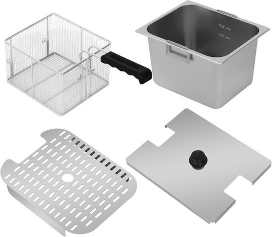 ICS FM Electric Fryer 3.25kW Capacity 8lt 26.5x41.5x34cm EF-8L