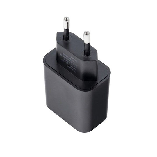 Blue Star Ladegerät ohne Kabel mit USB-C Anschluss 20W Stromlieferung / Schnellaufladung 4.0 Schwarzs (BS3APDB)