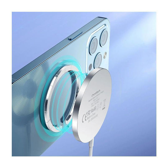 Choetech Φορτιστής Magsafe 15W Λευκός (T518-F)