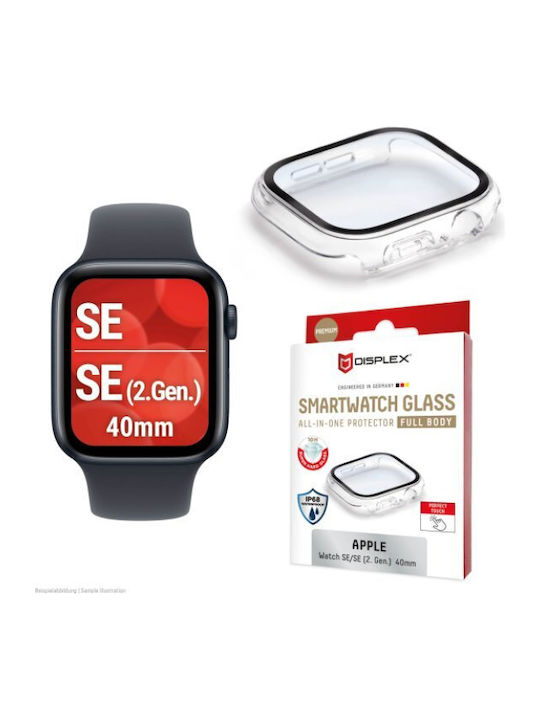 Displex Full Body Glass Protector Apple Watch SE 2 40mm Transparent
