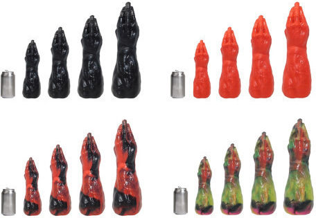 Huge Hand Fisting Silicone X-Large Platinum Silicone Fisting Hand 40.6 Cm Red
