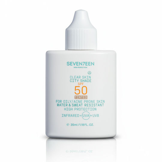 Seventeen City Shade Слънцезащитен Крем За Лице SPF50 С Цвят 35ml