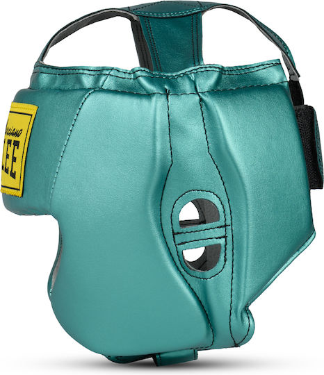 Benlee Mike Kids Open Face Boxing Helmet Made Of Synthetic Leather Green