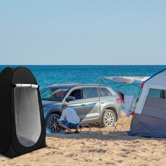 Sommer Campingzelt Pop Up Toilette Schwarze 190x110x110cm